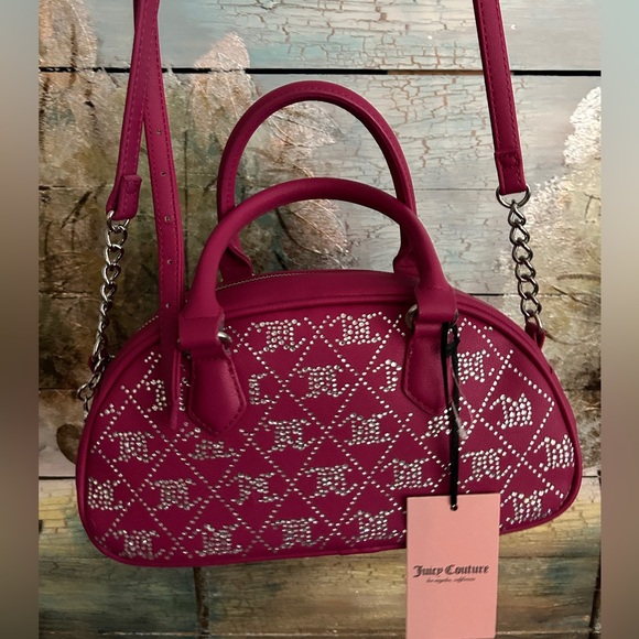 Juicy Couture NWT Rhinestones Satchel Bag - Picture 3 of 10